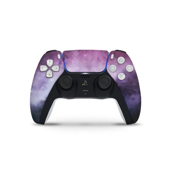 PS5 Controller Purple Starry Night